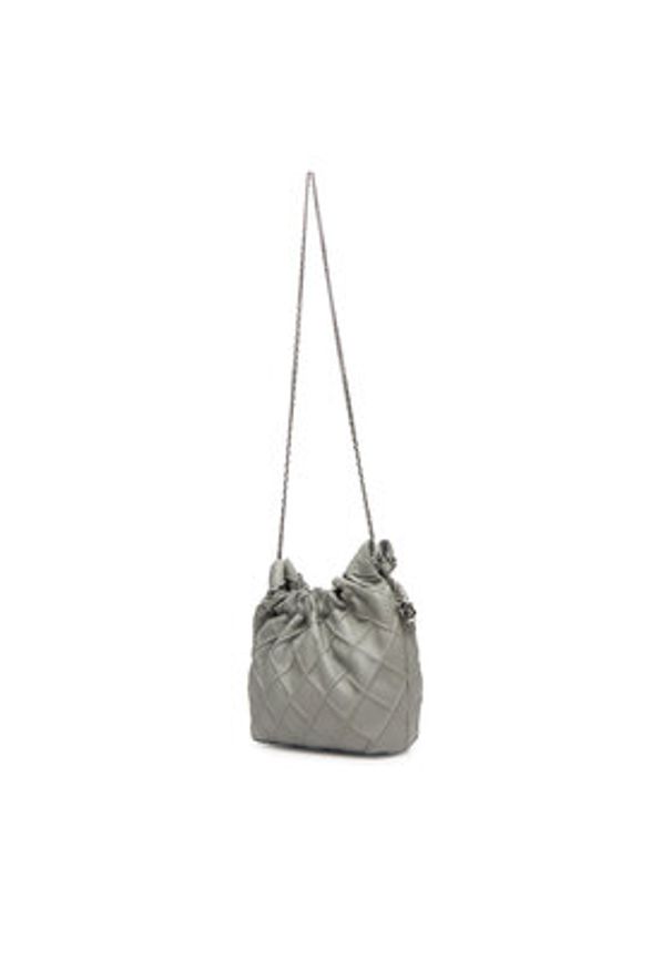 Tory Burch Torebka Mini Fleming 162451 Szary. Kolor: szary. Materiał: skórzane
