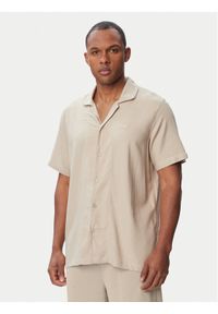 BOSS Koszulka piżamowa Fresh Shirt 50561522 Beżowy jasny Regular Fit. Kolor: beżowy. Materiał: wiskoza #1
