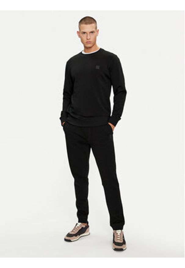 BOSS - Boss Bluza Westart 50509323 Czarny Relaxed Fit. Kolor: czarny. Materiał: bawełna