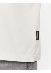 Napapijri T-Shirt NP0A4H8S Biały Regular Fit. Kolor: biały. Materiał: bawełna #5