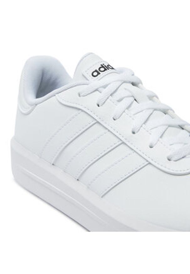 Adidas - adidas Sneakersy Court Platform GV9000 Biały. Kolor: biały. Materiał: skóra. Obcas: na platformie