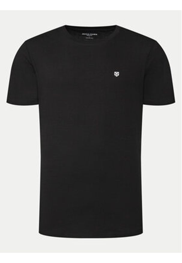 Jack & Jones - Jack&Jones T-Shirt Brody 12190468 Czarny Regular Fit. Kolor: czarny. Materiał: bawełna