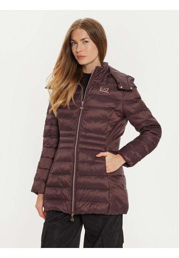 EA7 Emporio Armani Kurtka zimowa 6DTK01 TN88Z 1755 Brązowy Regular Fit. Kolor: brązowy. Materiał: syntetyk. Sezon: zima