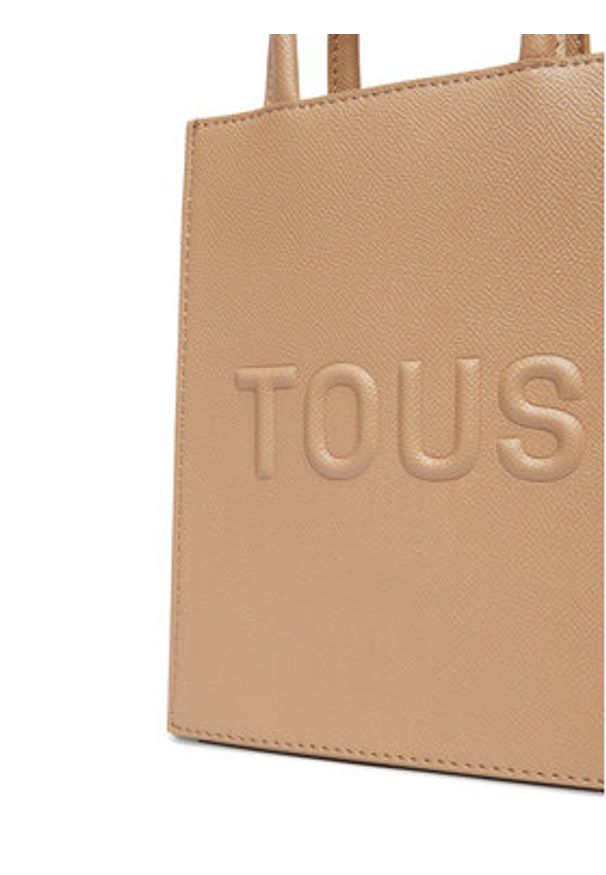 Tous - TOUS Torebka MINI BOLSO POP TOUS BRENDA 2002105943 Beżowy. Kolor: beżowy. Materiał: skórzane