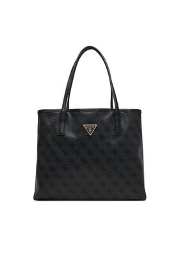 Guess Torebka Victtoria HWESG9 51428 Szary. Kolor: szary. Materiał: skórzane