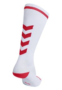 Skarpety sportowe dla dorosłych Hummel Elite Indoor Sock High. Kolor: biały, czerwony, wielokolorowy