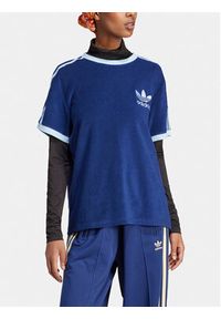 Adidas - adidas T-Shirt 3-Stripes IR7465 Granatowy Loose Fit. Kolor: niebieski. Materiał: bawełna #3