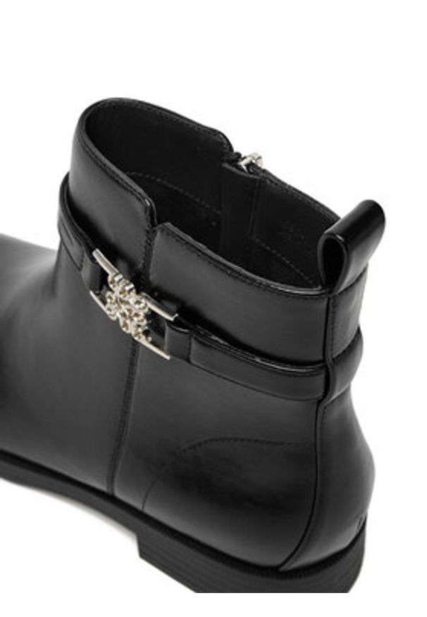 Nine West Botki CEO-NADIM-01 Czarny. Kolor: czarny. Materiał: materiał, skóra