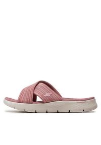 skechers - Skechers Klapki Go Walk Flex Sandal-Impressed 141420/MVE Fioletowy. Kolor: fioletowy #2