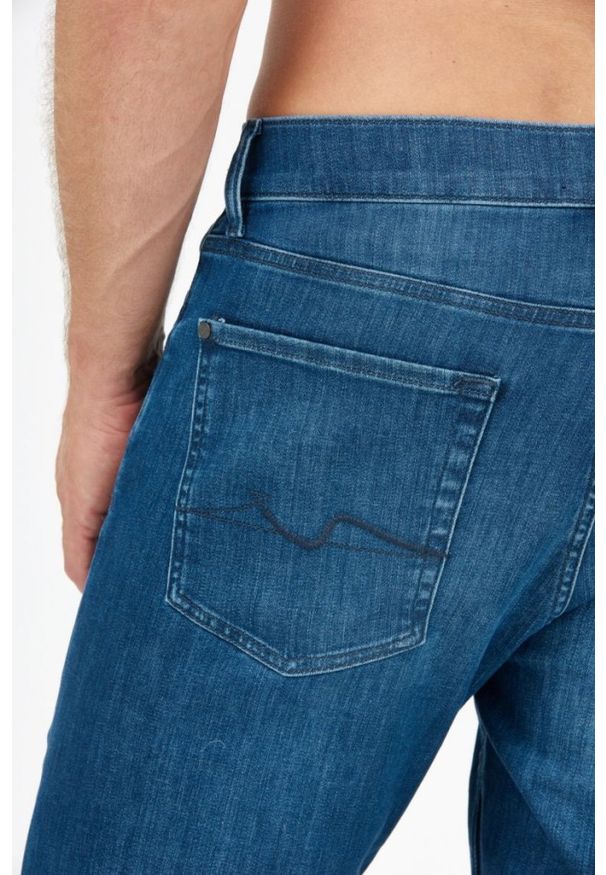 7 FOR ALL MANKIND Granatowe jeansy męskie SLIMMY, Rozmiar 33. Kolor: niebieski