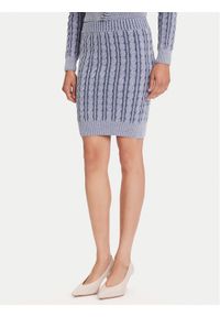 Guess Spódnica mini W5YD68 Z3OU0 Niebieski Regular Fit. Kolor: niebieski. Materiał: bawełna