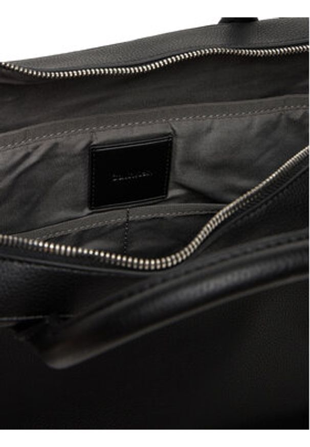 Calvin Klein Torba na laptopa Raised Commuter LV04D3157G Czarny. Kolor: czarny. Materiał: skóra