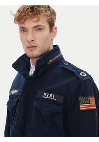 Polo Ralph Lauren Kurtka przejściowa 710968704001 Granatowy Regular Fit. Typ kołnierza: polo. Kolor: niebieski. Materiał: bawełna