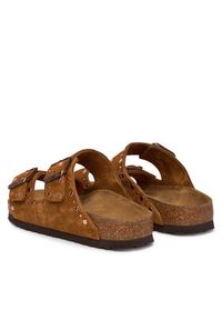 Birkenstock Klapki Arizona Rivet 1031731 Brązowy. Kolor: brązowy. Materiał: skóra, zamsz #5