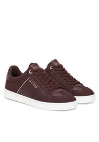 Guess Sneakersy FLFJR8 PEL12 Brązowy. Kolor: brązowy. Materiał: skóra #4