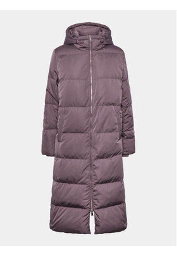 YAS Płaszcz zimowy 26023635 Fioletowy Regular Fit. Kolor: fioletowy. Materiał: syntetyk. Sezon: zima
