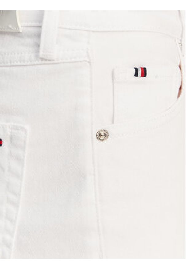TOMMY HILFIGER - Tommy Hilfiger Jeansy Classic WW0WW45923 Biały Straight Fit. Kolor: biały