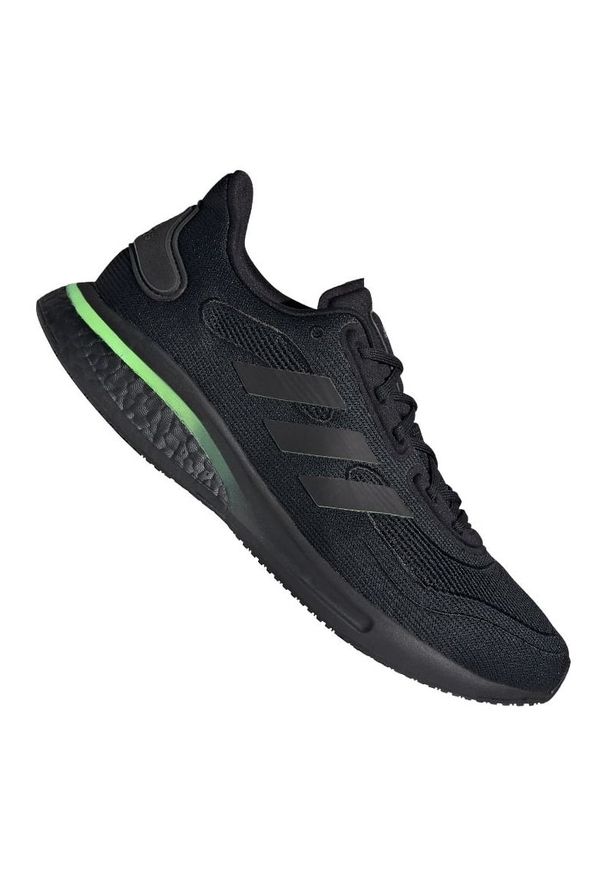 Adidas - Buty biegowe adidas Supernova M FW8821 czarne. Kolor: czarny. Materiał: materiał, guma. Szerokość cholewki: normalna. Sezon: jesień. Sport: bieganie