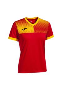 Damski jersey Joma Eco Supernova. Kolor: czerwony, wielokolorowy, żółty. Materiał: jersey. Sport: piłka nożna #1