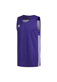Adidas - Koszulka adidas 3G Speed Reversible. Okazja: na co dzień. Kolor: fioletowy, biały, wielokolorowy. Styl: sportowy, casual