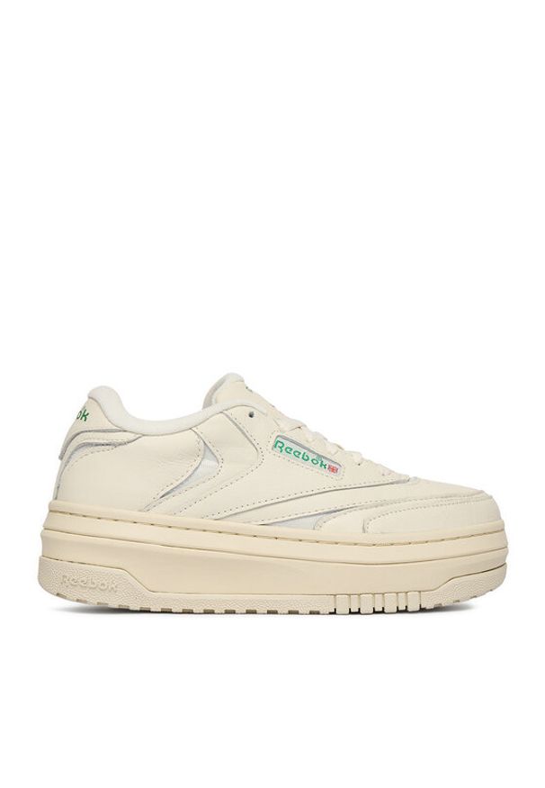 Reebok Sneakersy EO-CLUB C EXTRA 100010060 Écru. Kolor: kremowy. Materiał: skóra. Model: Reebok Club