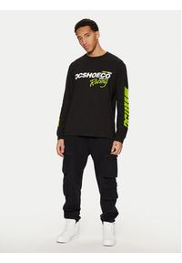 DC Shoes Longsleeve Shoe Co Racing ADYZT05405 Czarny Standard Fit. Kolor: czarny. Materiał: bawełna. Długość rękawa: długi rękaw #4
