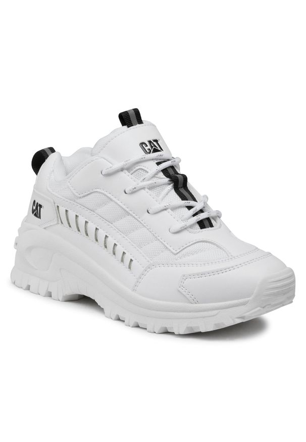 Sneakersy CATerpillar Intruder CK264129 White. Kolor: biały. Materiał: skóra