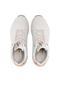 skechers - Skechers Sneakersy Uno Shimmer Away 155196/WHT Biały. Kolor: biały. Materiał: skóra #2