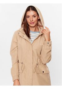 JDY Płaszcz przejściowy 15287038 Beżowy Regular Fit. Kolor: beżowy. Materiał: syntetyk