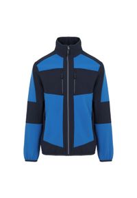 Regatta - Męska Kurtka Soft Shell EVolve 2warstwowa. Kolor: wielokolorowy, niebieski, czarny