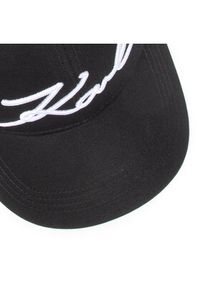 Karl Lagerfeld - KARL LAGERFELD Czapka z daszkiem 205W3405 Czarny. Kolor: czarny. Materiał: materiał #5