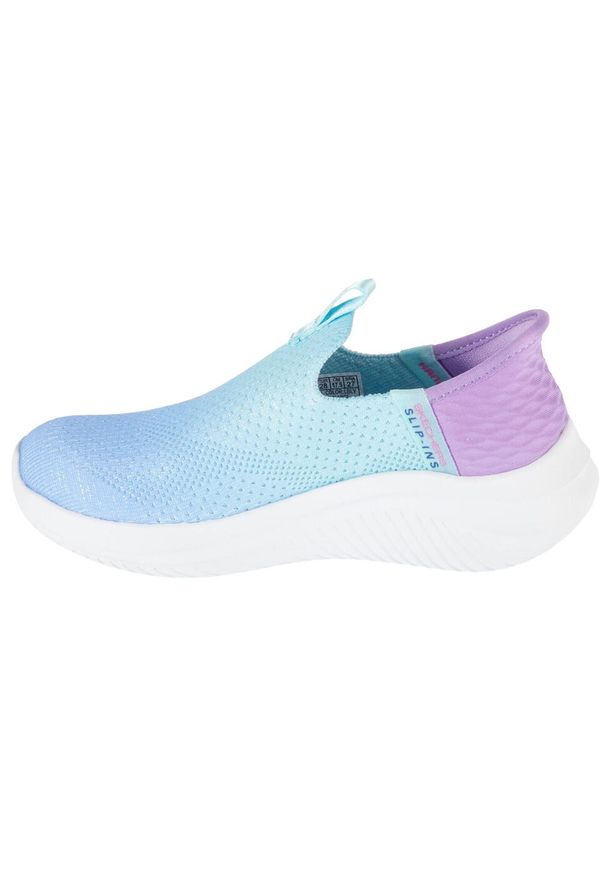 skechers - Buty sportowe Sneakersy dziewczęce, Ultra Flex 3.0 - Color Boost. Kolor: niebieski. Sport: turystyka piesza