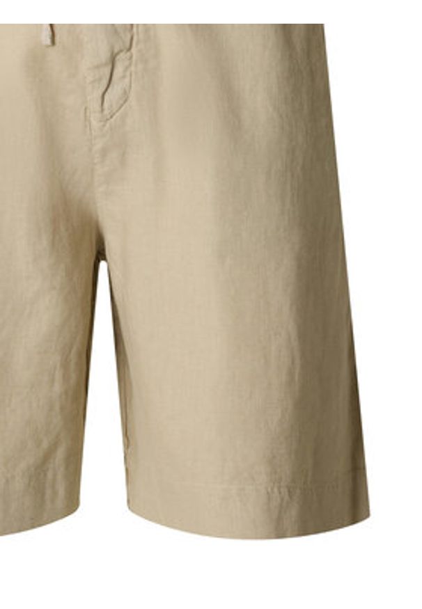 Selected Homme Szorty materiałowe 16097541 Beżowy Loose Fit. Kolor: beżowy. Materiał: len