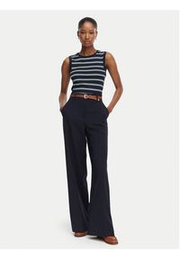 TOMMY HILFIGER - Tommy Hilfiger Top Multistripe WW0WW50025 Granatowy Slim Fit. Kolor: niebieski. Materiał: bawełna #5