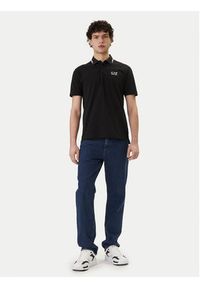 EA7 Emporio Armani Polo 7M001604 AF13511 UC001 Czarny Regular Fit. Typ kołnierza: polo. Kolor: czarny. Materiał: bawełna #5