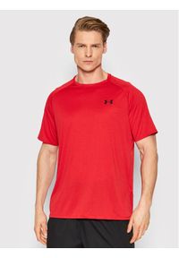 Under Armour Koszulka techniczna Tech™ 2.0 1345317 Czerwony Regular Fit. Kolor: czerwony. Materiał: syntetyk #1