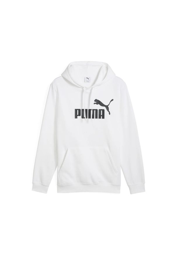 Bluza z kapturem Puma Ess No. 1 Logo. Typ kołnierza: kaptur. Kolor: biały. Materiał: prążkowany. Sport: bieganie