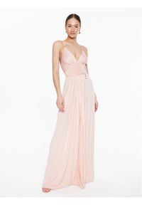 Elisabetta Franchi Sukienka wieczorowa AB-430-32E2-V700 Różowy Regular Fit. Kolor: różowy. Styl: wizytowy #1
