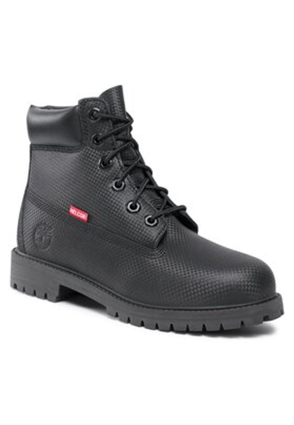 Timberland Trapery 6 In Premium Wp Boot TB0A64850011 Czarny. Kolor: czarny. Materiał: skóra