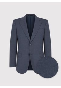 Pako Lorente - PAKO LORENTE - Granatowa marynarka garniturowa. Okazja: na spotkanie biznesowe. Kolor: niebieski. Materiał: wiskoza, poliester, elastan. Styl: biznesowy #8