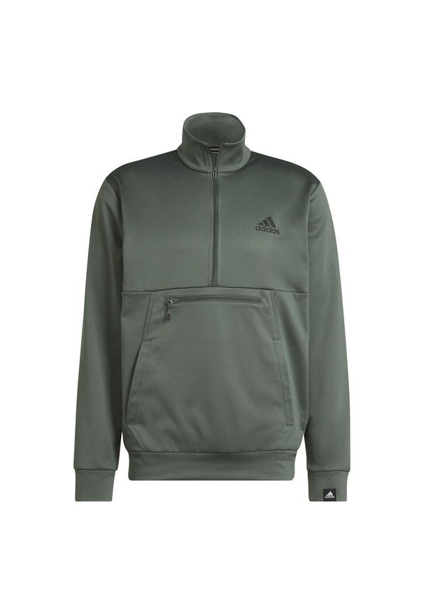 Adidas - Bluza z małym logo adidas Aeroready Game and Go. Kolor: zielony. Sport: fitness