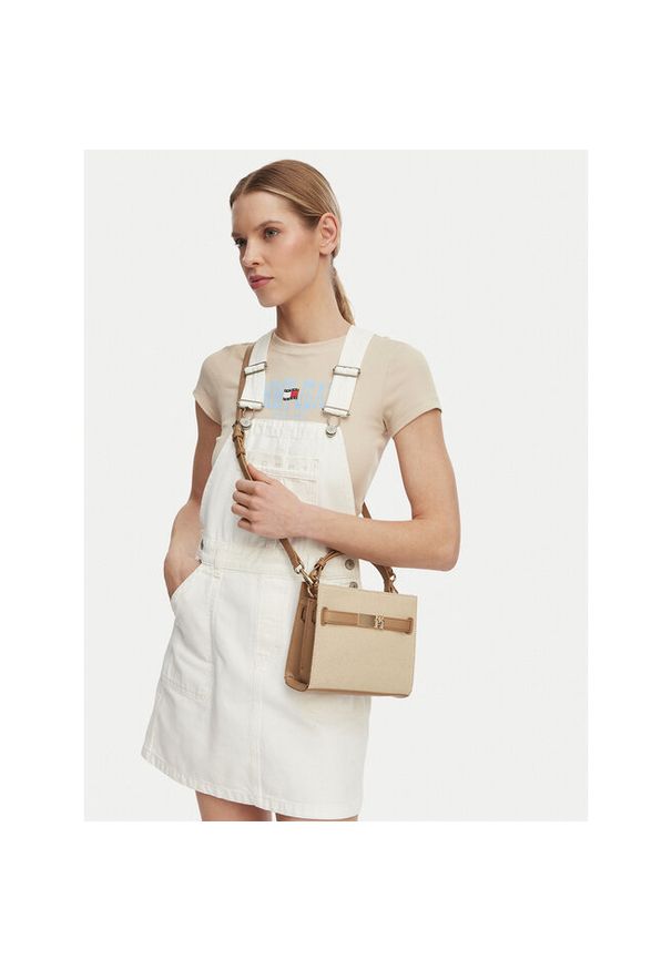TOMMY HILFIGER - Torebka Tommy Hilfiger. Kolor: beżowy