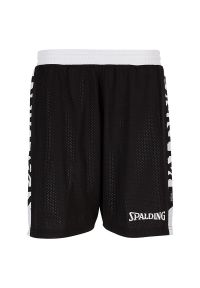 SPALDING - Szorty damskie Spalding Essential Reversible 4her. Kolor: czarny, biały, wielokolorowy. Sport: fitness, koszykówka