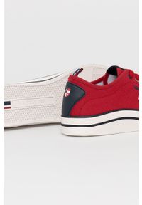 U.S. Polo Assn. - Tenisówki. Nosek buta: okrągły. Zapięcie: sznurówki. Kolor: czerwony. Materiał: guma #3