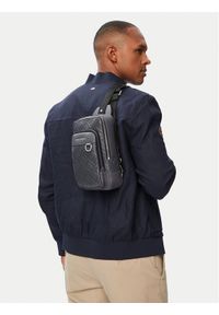 TOMMY HILFIGER - Tommy Hilfiger Saszetka Th Flag Slingpack AM0AM14430 Szary. Kolor: szary. Materiał: skóra #1