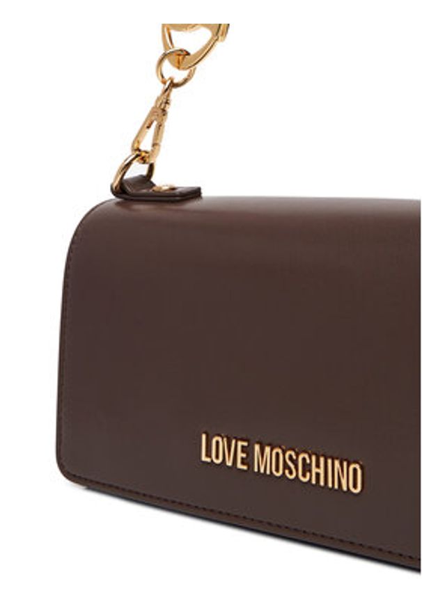 Love Moschino - LOVE MOSCHINO Torebka JC4051PP1NLF0301 Brązowy. Kolor: brązowy. Materiał: skórzane