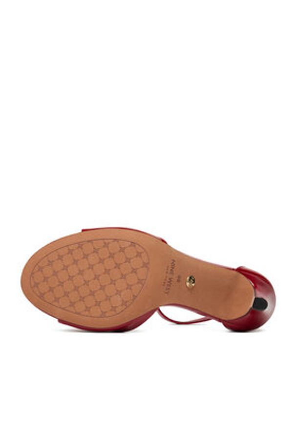 Nine West Sandały S4S16766 Czerwony. Kolor: czerwony. Materiał: materiał