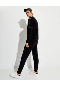 Les Hommes - LES HOMMES - Czarna bluza z ozdobnymi taśmami. Kolor: czarny. Materiał: materiał. Długość rękawa: długi rękaw. Długość: długie. Wzór: aplikacja #5