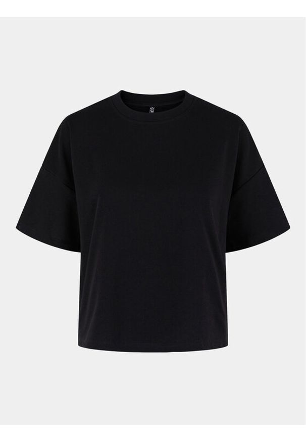 Pieces T-Shirt Chilli Summer 17118870 Czarny Loose Fit. Kolor: czarny. Materiał: bawełna, syntetyk