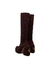 Naked Wolfe Kozaki Space Brązowy. Kolor: brązowy. Materiał: skóra, zamsz #2